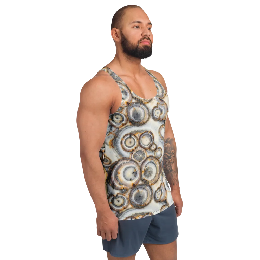 Mineral Mosaic on Men's Tank Top — Right Front