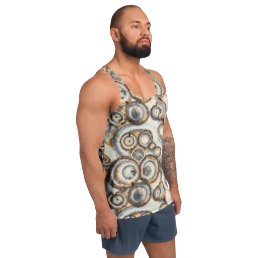 Mineral Mosaic on a Men's Tank Top