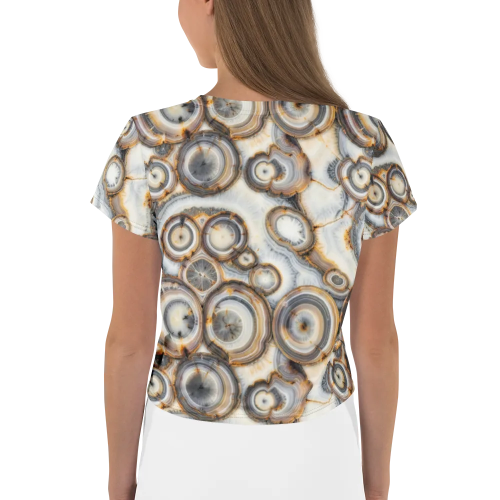 Mineral Mosaic on Crop Tee — Back