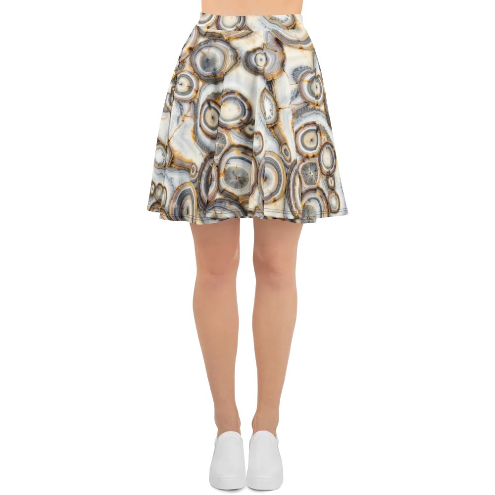 Mineral Mosaic on Skater Skirt — Front