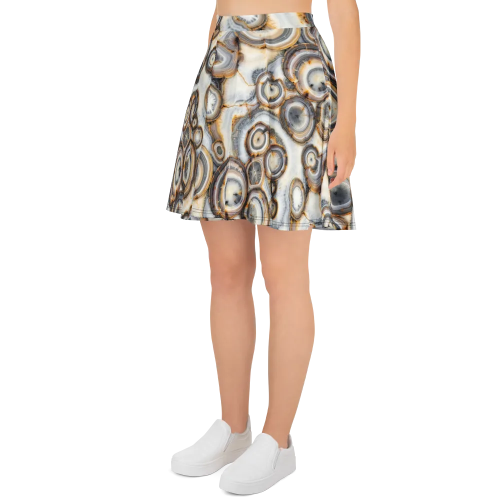 Mineral Mosaic on Skater Skirt — Left