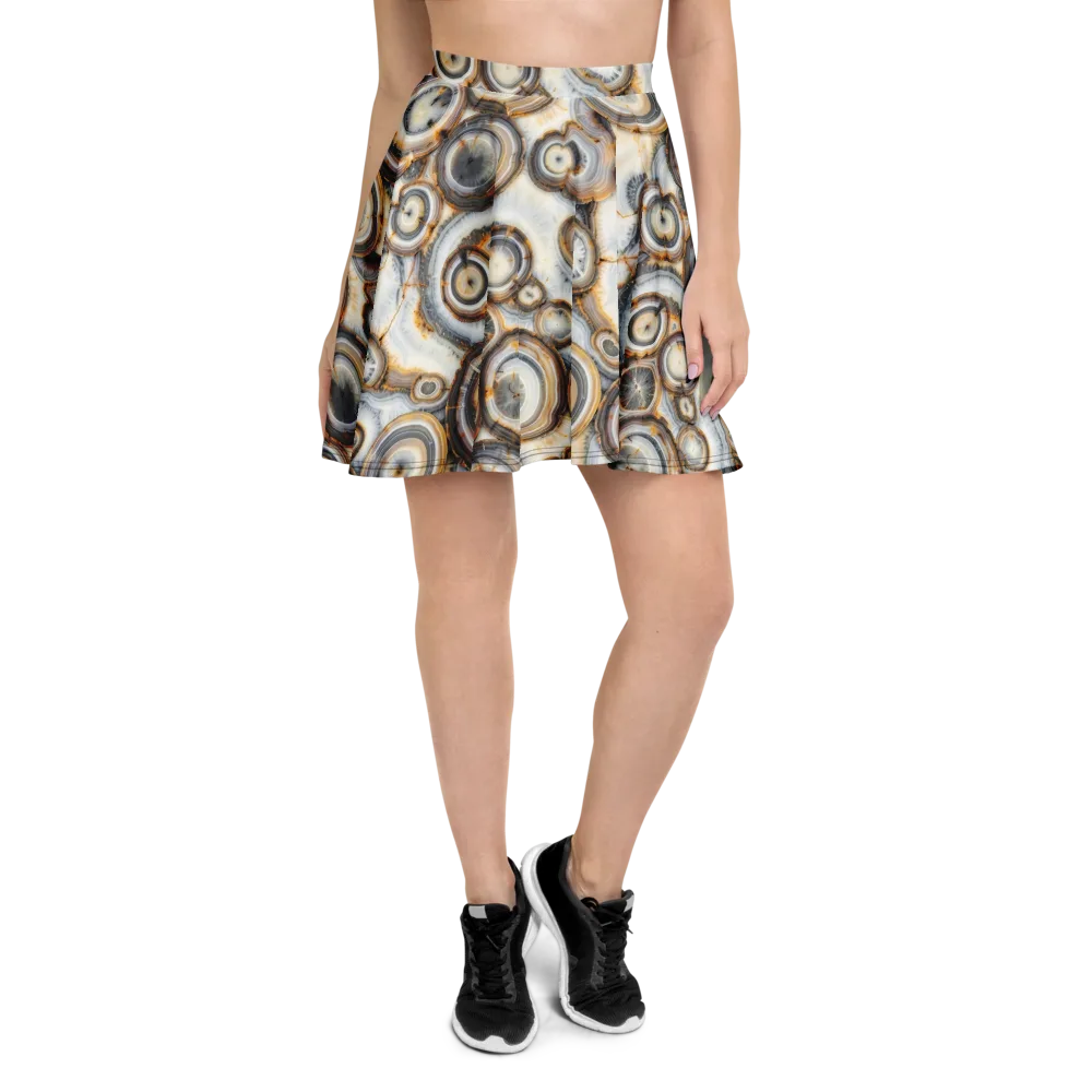 Mineral Mosaic on Skater Skirt — Front