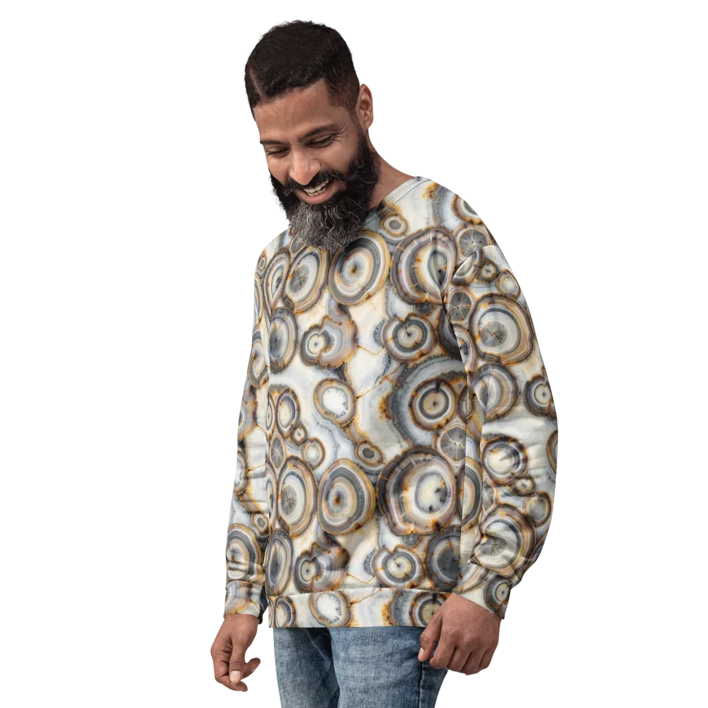 Mineral Mosaic on Sweatshirt — Left Front