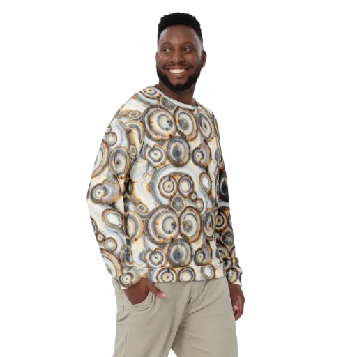 Mineral Mosaic on a Sweatshirt