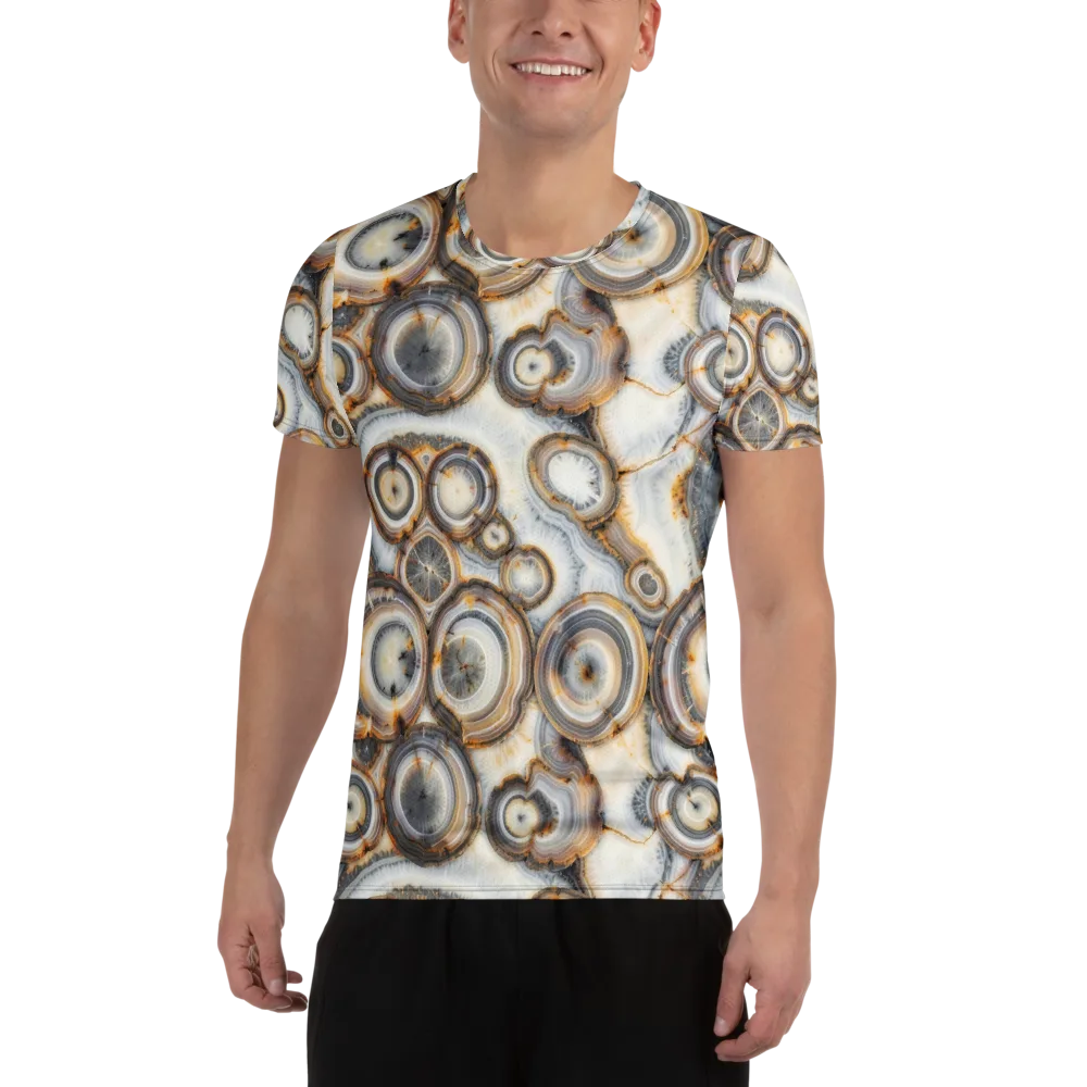 Mineral Mosaic on Men's Athletic T-Shirt — Front