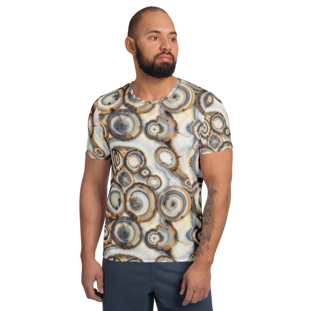 Mineral Mosaic on Men's Athletic T-Shirt — Front