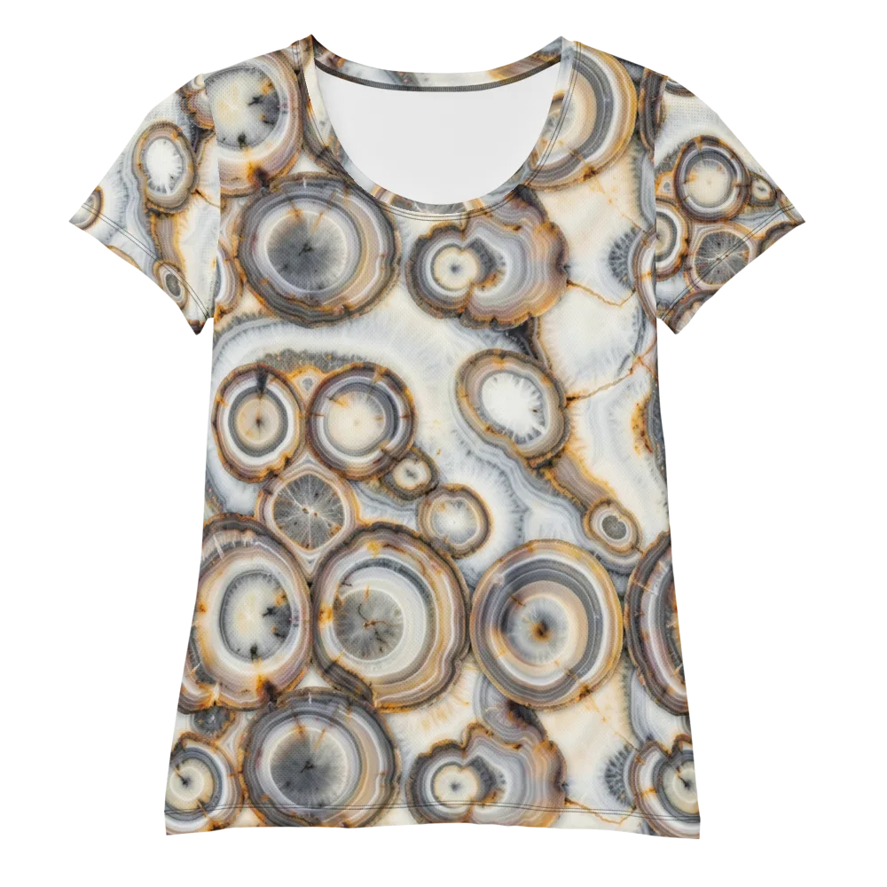 Mineral Mosaic on Women's Athletic T-Shirt — Front