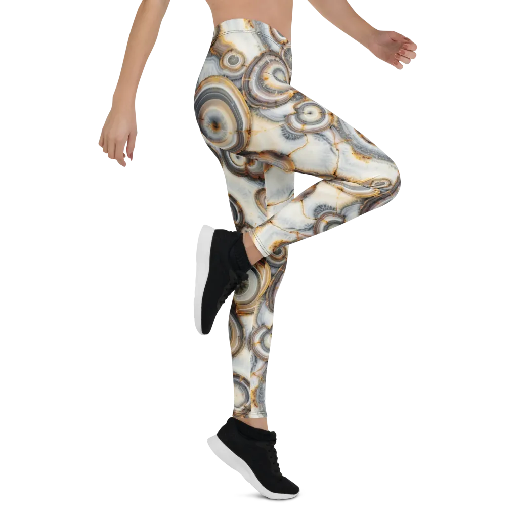 Mineral Mosaic on Leggings — Right