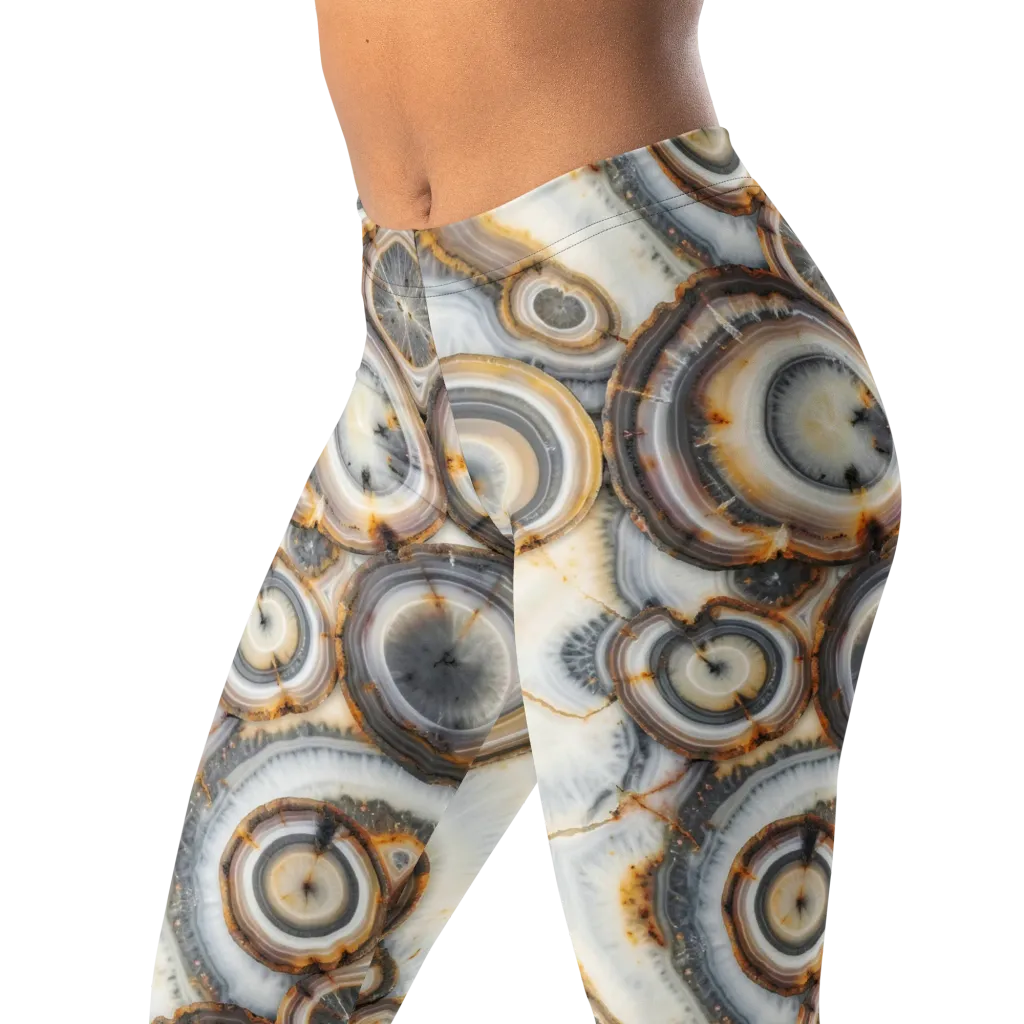 Mineral Mosaic on Leggings — Left Front