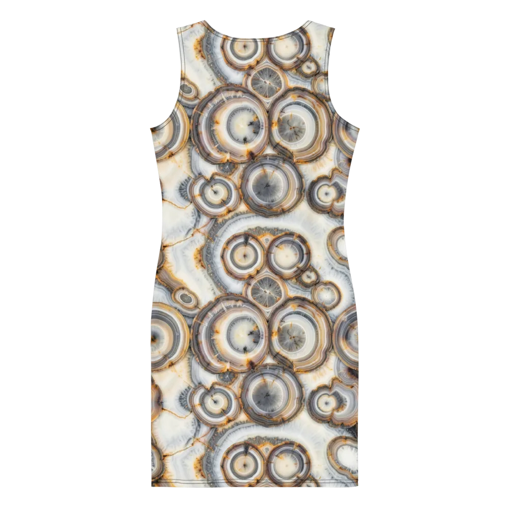 Mineral Mosaic on Bodycon Dress — Back