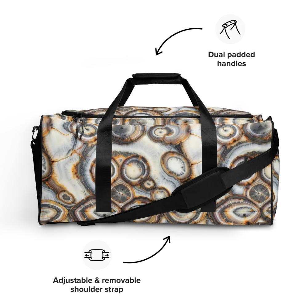 Mineral Mosaic on Duffle Bag — Front