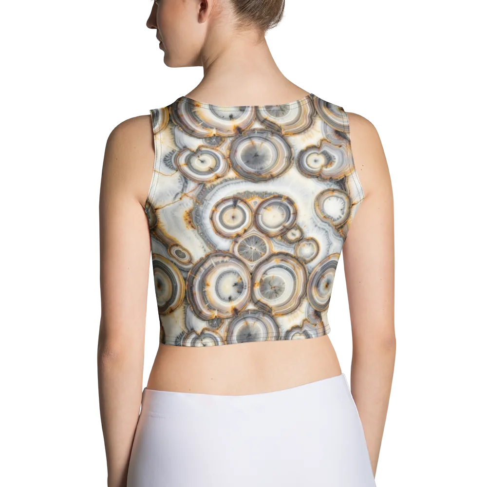 Mineral Mosaic on Crop Top — Back