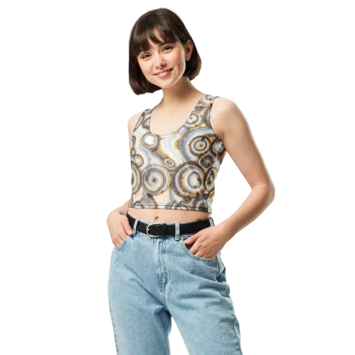 Mineral Mosaic on a Crop Top