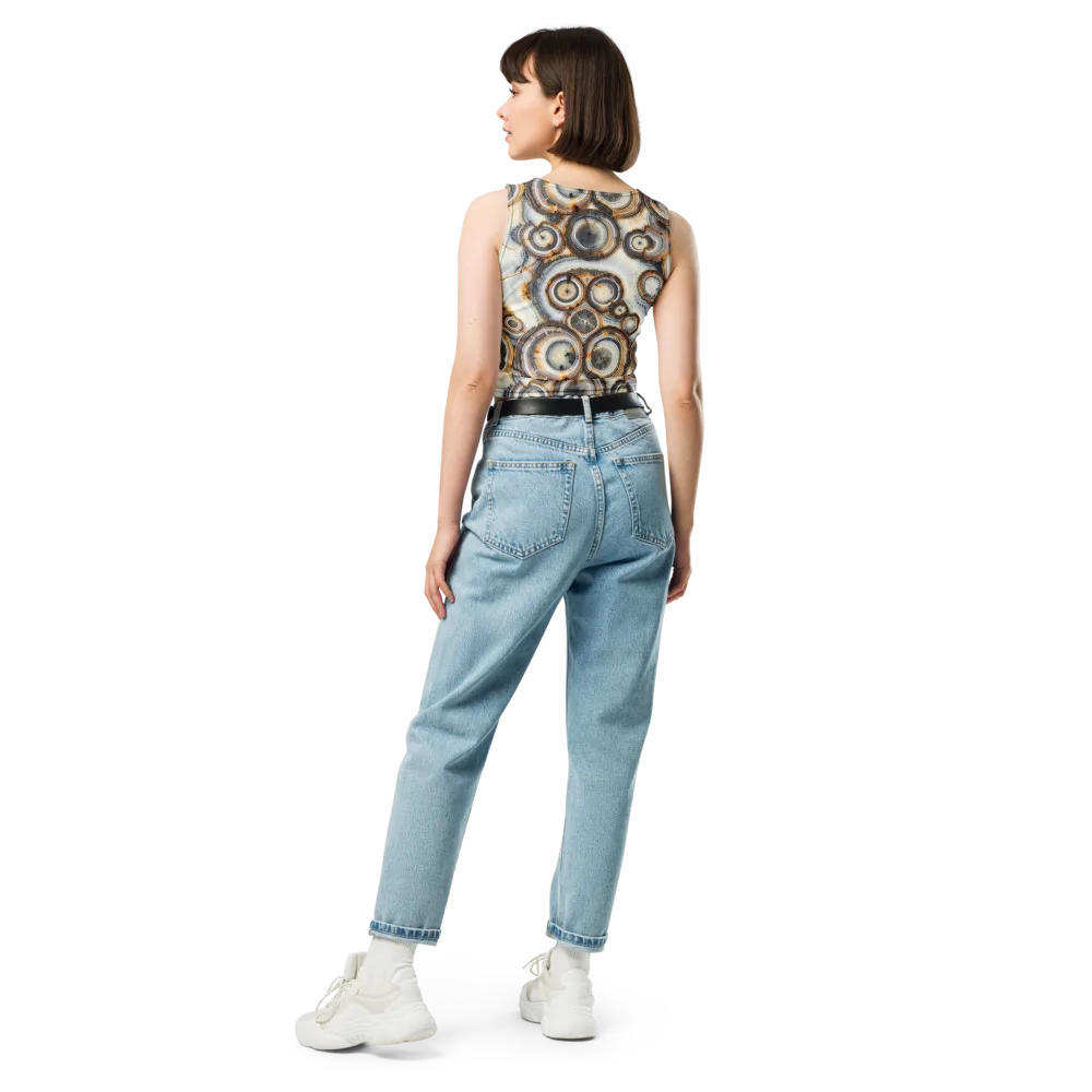 Mineral Mosaic on Crop Top — Back