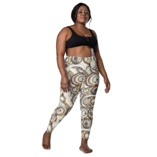Mineral Mosaic on a Leggings with Pockets