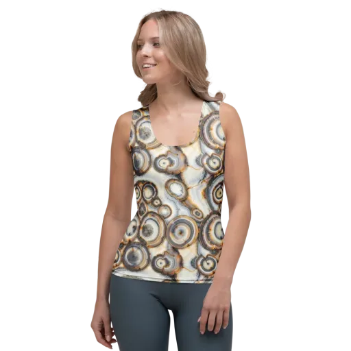 Mineral Mosaic on a Women's Tank Top