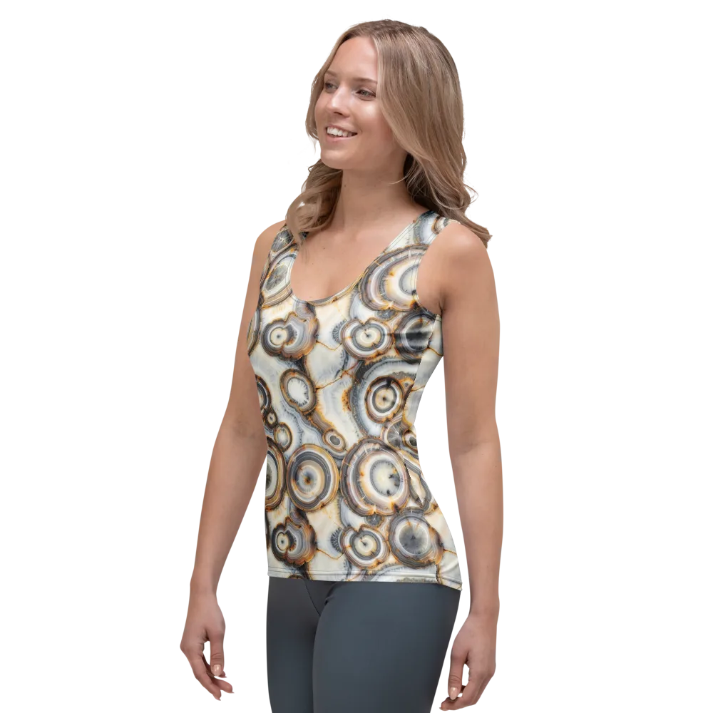 Mineral Mosaic on Women's Tank Top — Left Front
