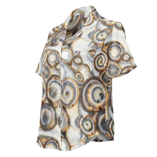 Mineral Mosaic on a Women's Short Sleeve Pajama Top