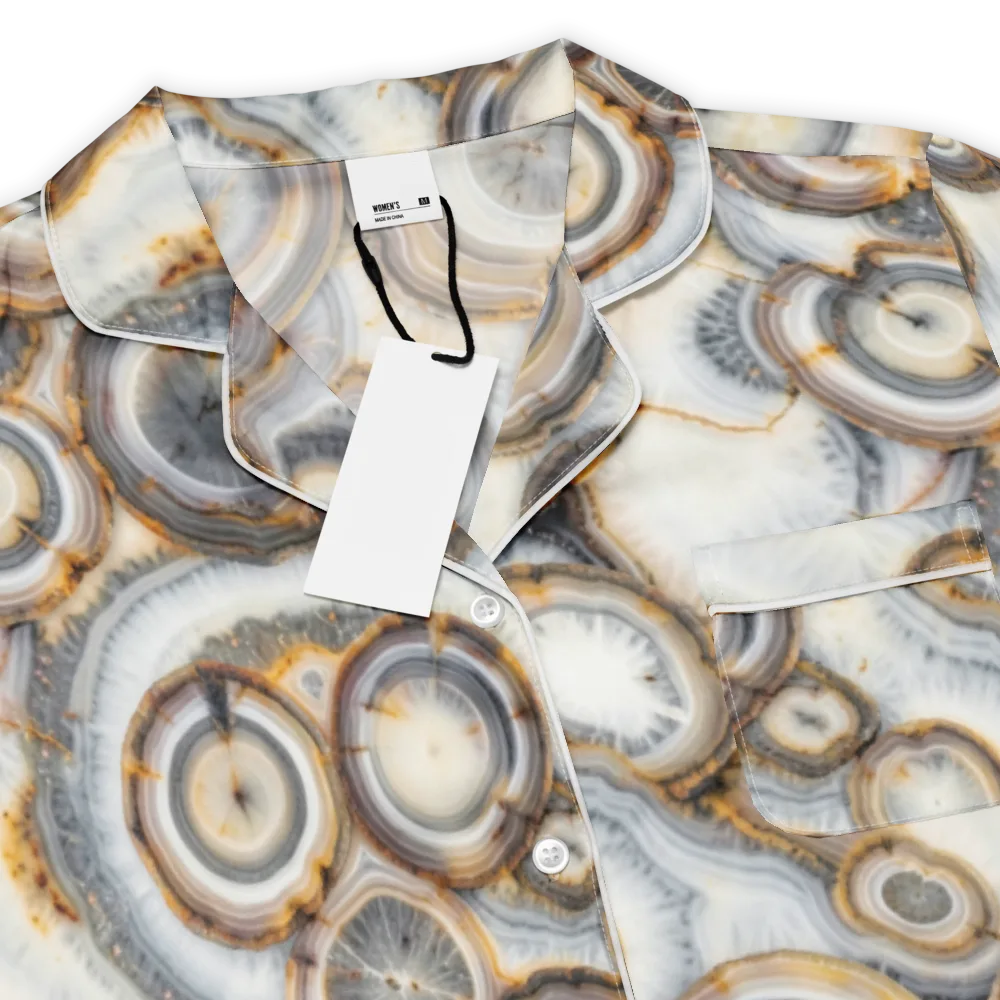 Mineral Mosaic on Women's Short Sleeve Pajama Top — Product details