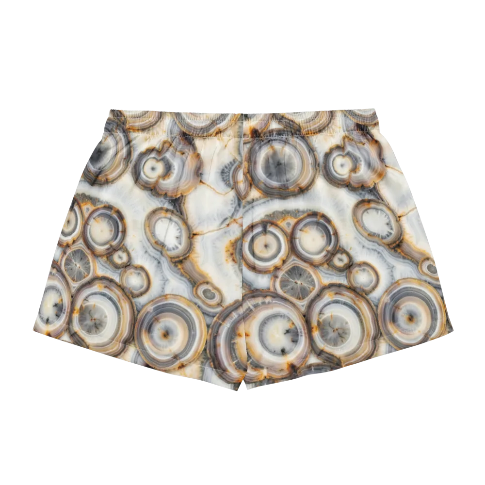 Mineral Mosaic on Women's Pajama Shorts — Back