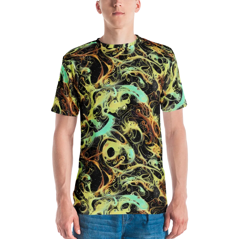 Blacklight Tide on Men's Crew Neck T-Shirt — Front