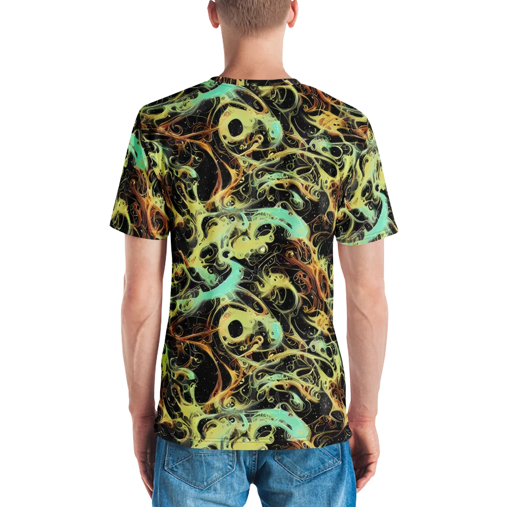 Blacklight Tide on Men's Crew Neck T-Shirt — Back