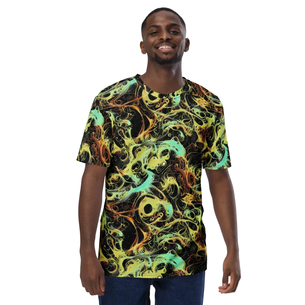 Blacklight Tide on Men's Crew Neck T-Shirt — Front