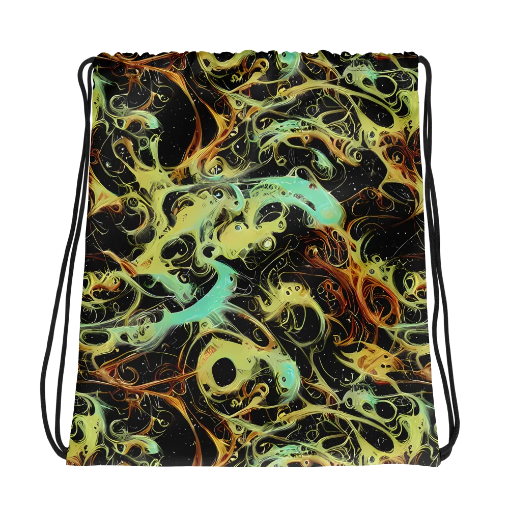 Blacklight Tide on Drawstring Bag — Photo