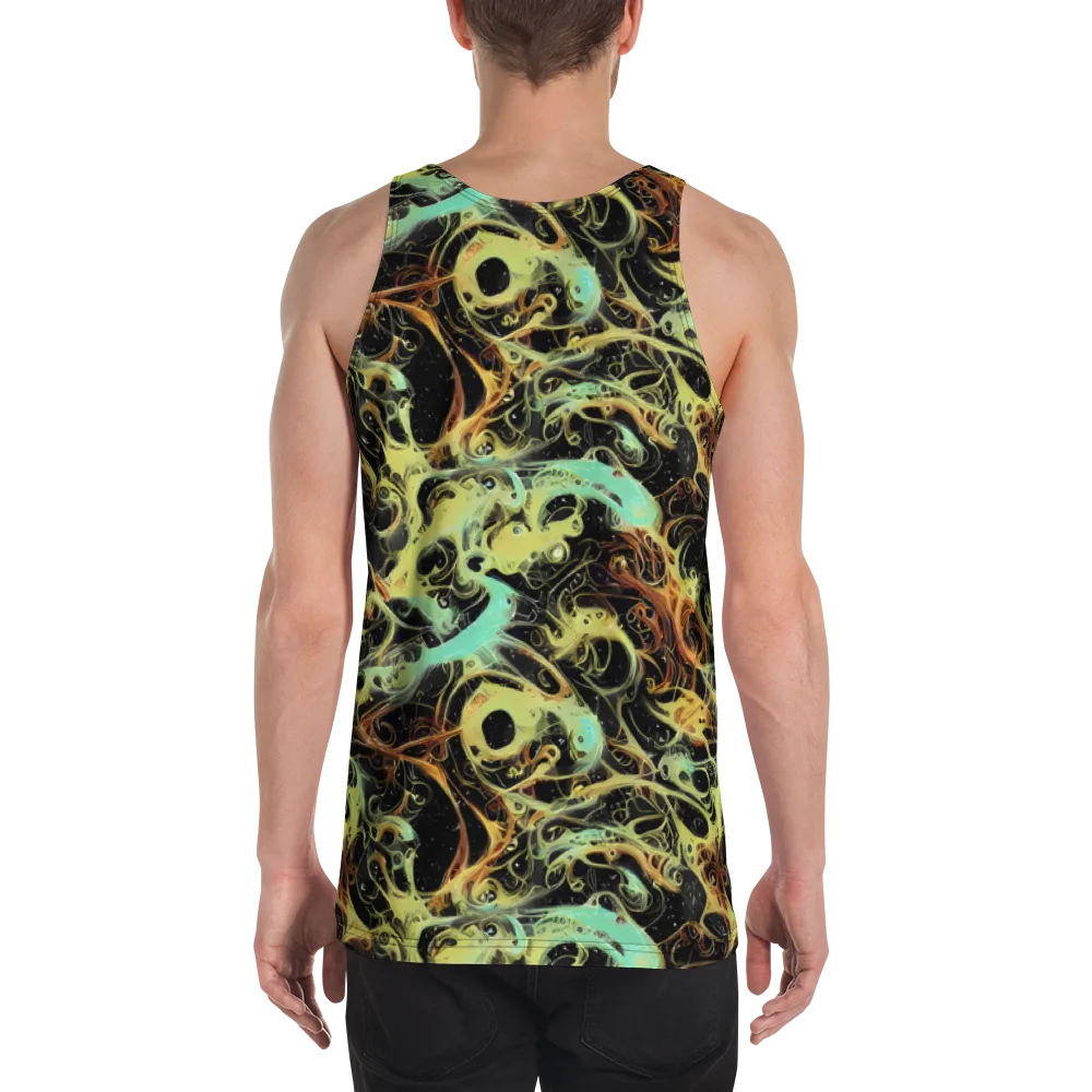 Blacklight Tide on Men's Tank Top — Back