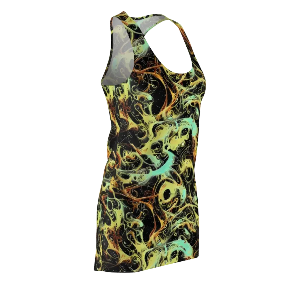 Blacklight Tide on Racerback Dress — Front Side