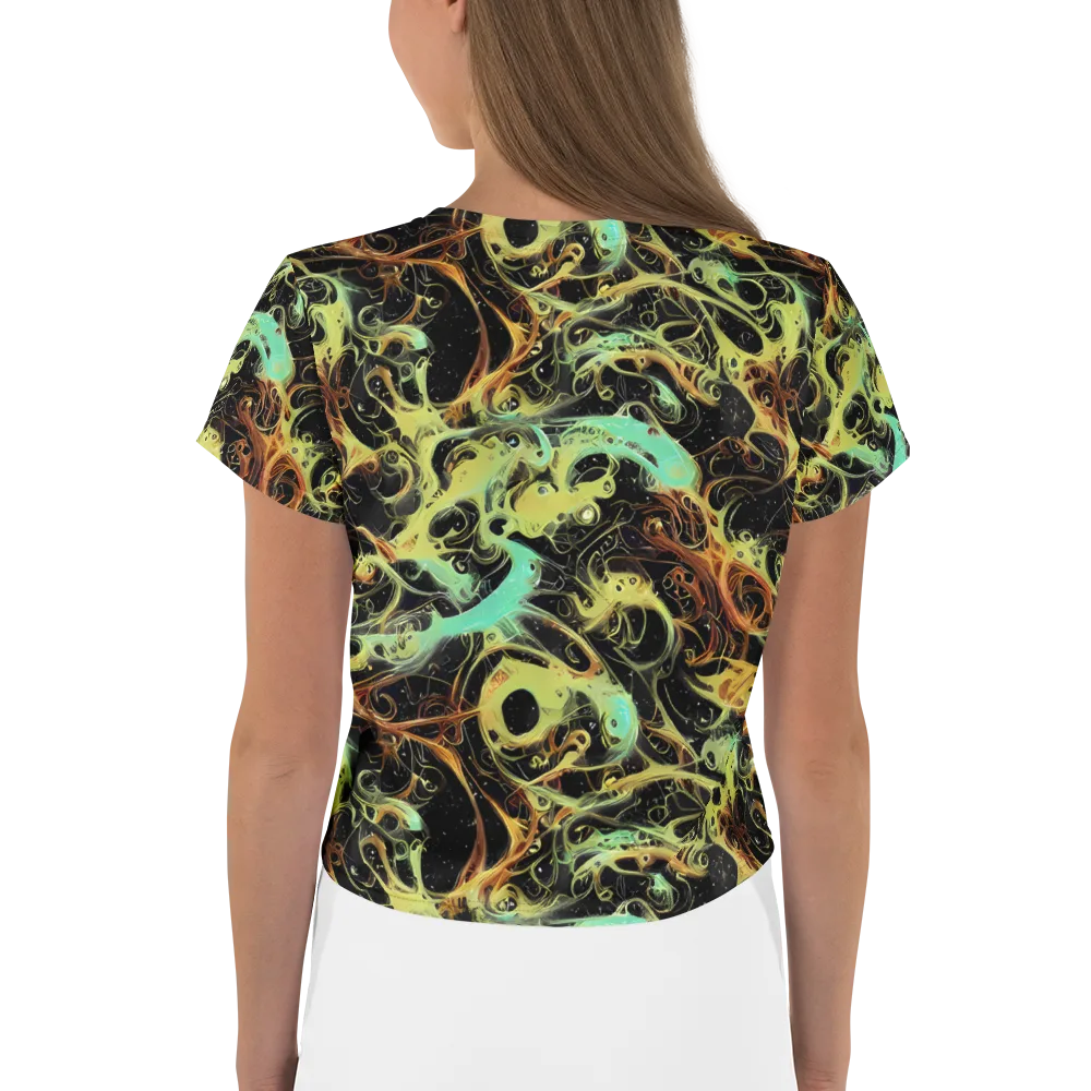 Blacklight Tide on Crop Tee — Back