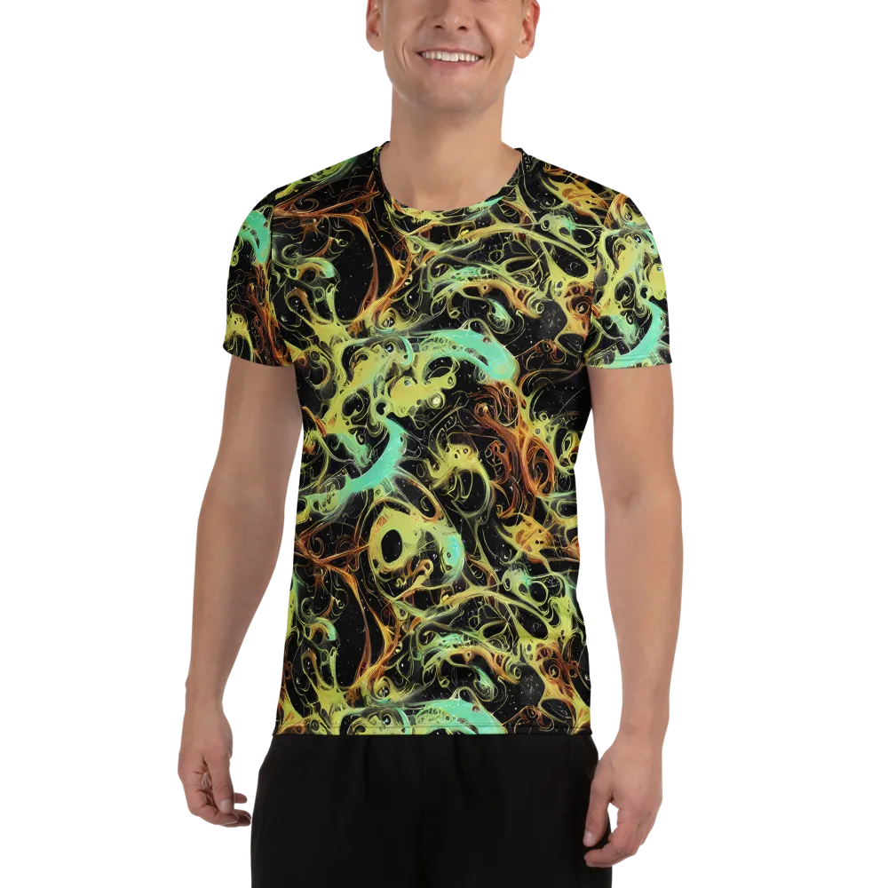 Blacklight Tide on Men's Athletic T-Shirt — Front