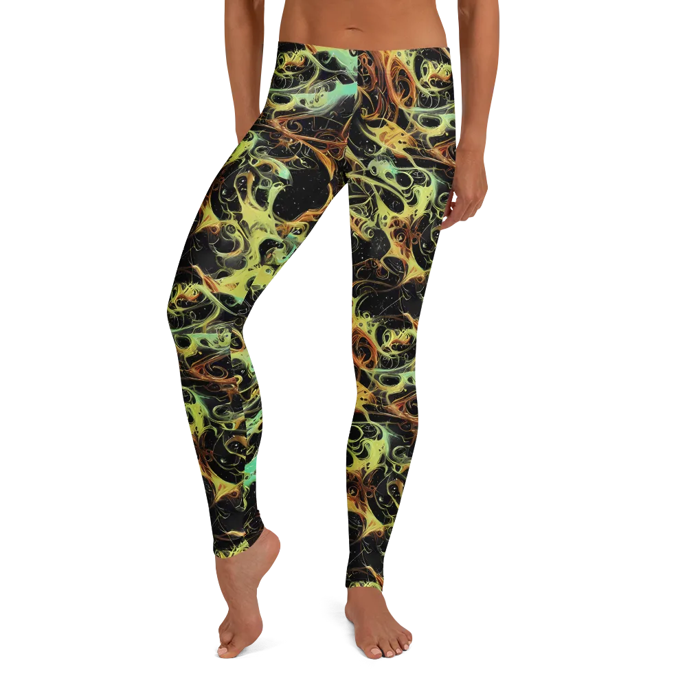 Blacklight Tide on Leggings — Front