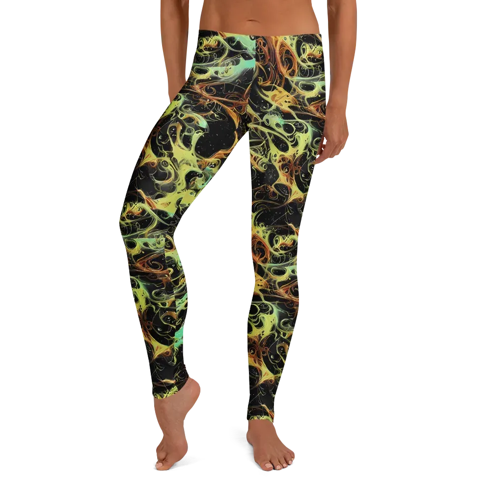Blacklight Tide on Leggings — Front