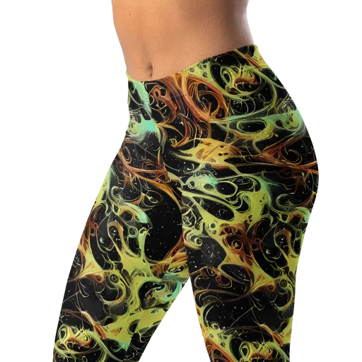 Blacklight Tide on a Leggings