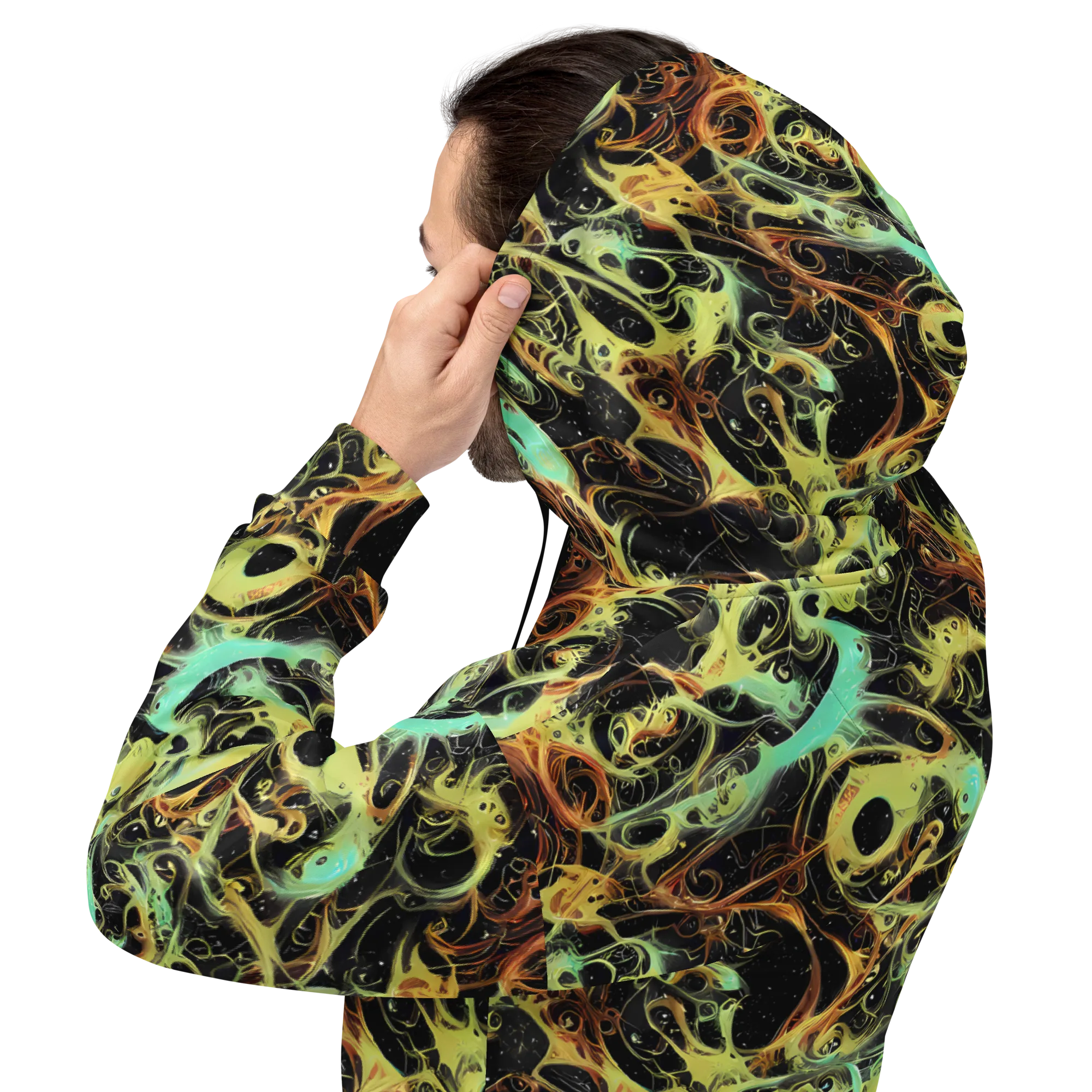 Blacklight Tide on Hoodie — Back