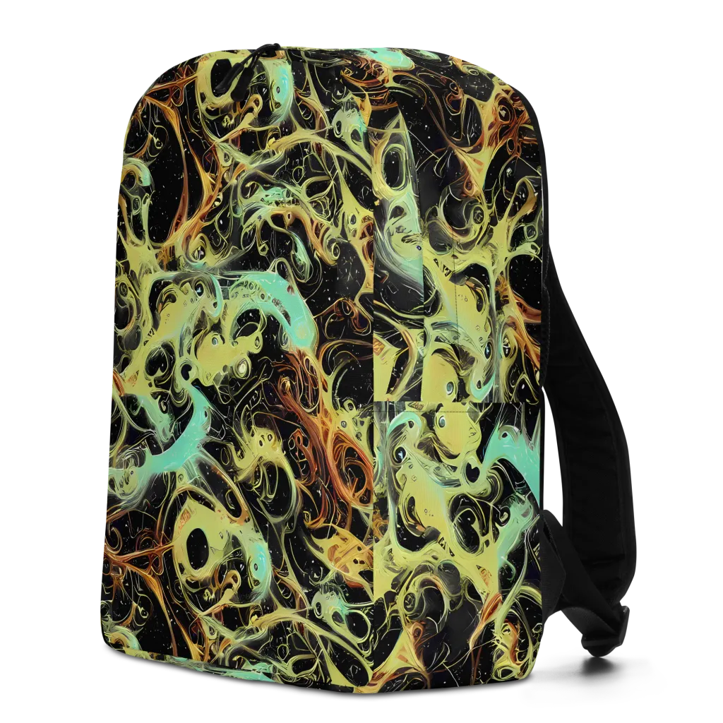 Blacklight Tide on Minimalist Backpack — Left