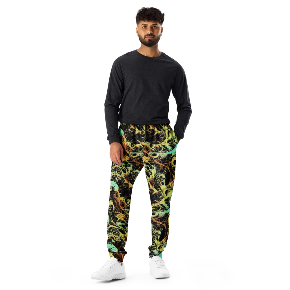 Blacklight Tide on Men's Joggers — Front
