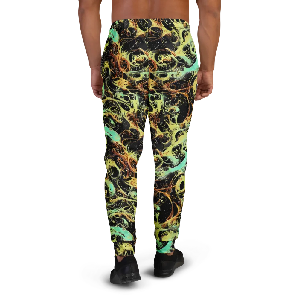 Blacklight Tide on Men's Joggers — Back