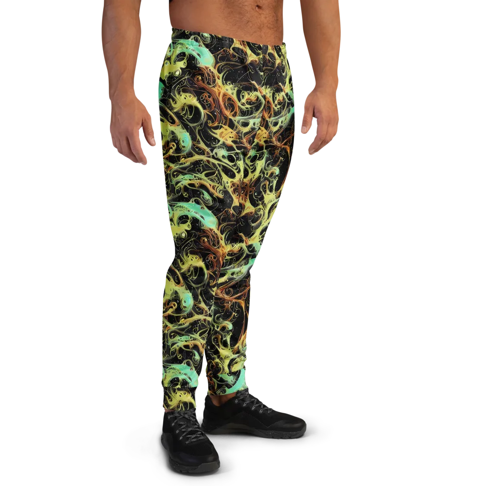 Blacklight Tide on Men's Joggers — Right