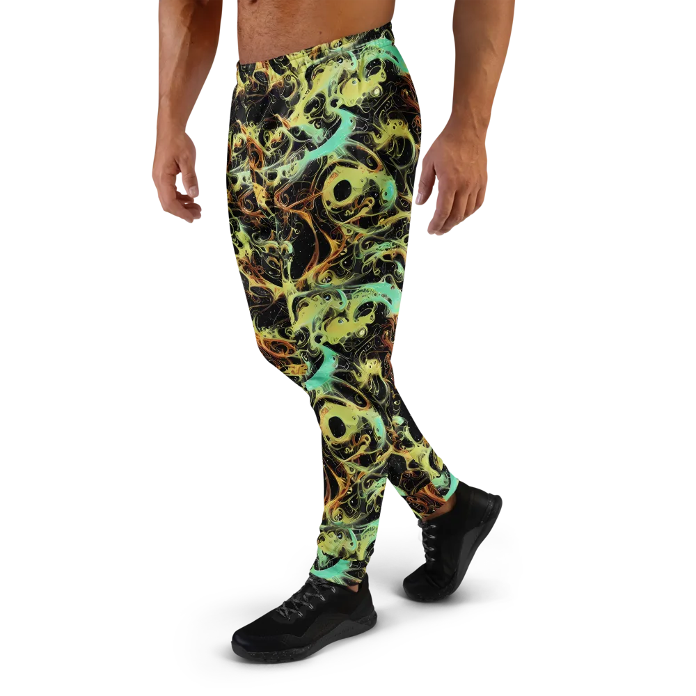Blacklight Tide on Men's Joggers — Left