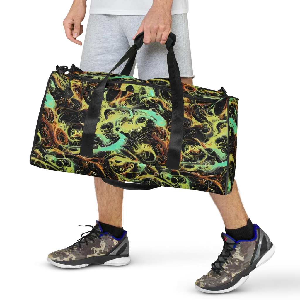 Blacklight Tide on Duffle Bag — Front