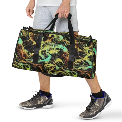 Blacklight Tide on a Duffle Bag