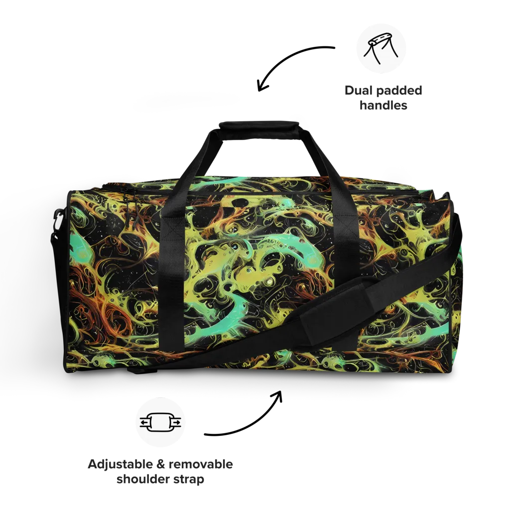 Blacklight Tide on Duffle Bag — Front