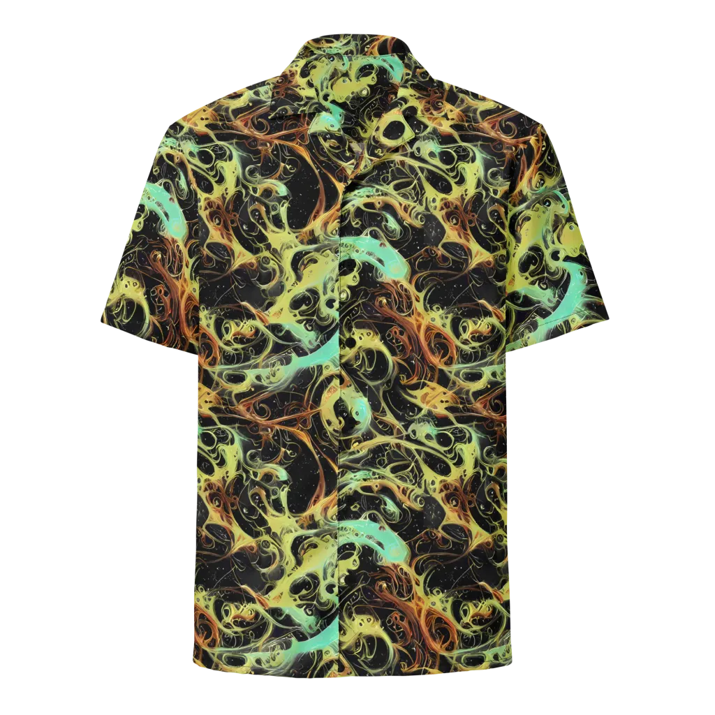Blacklight Tide on Button Shirt — Front