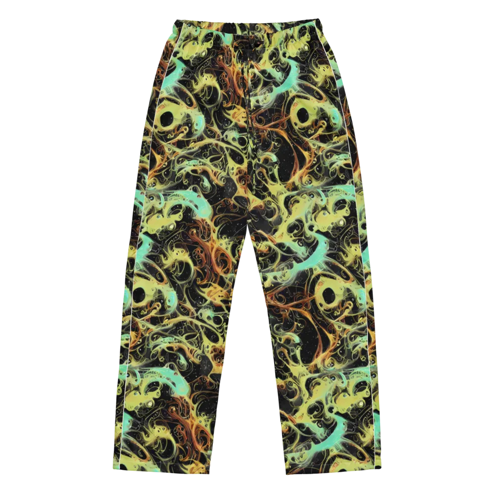 Blacklight Tide on Women's Pajama Pants — Front