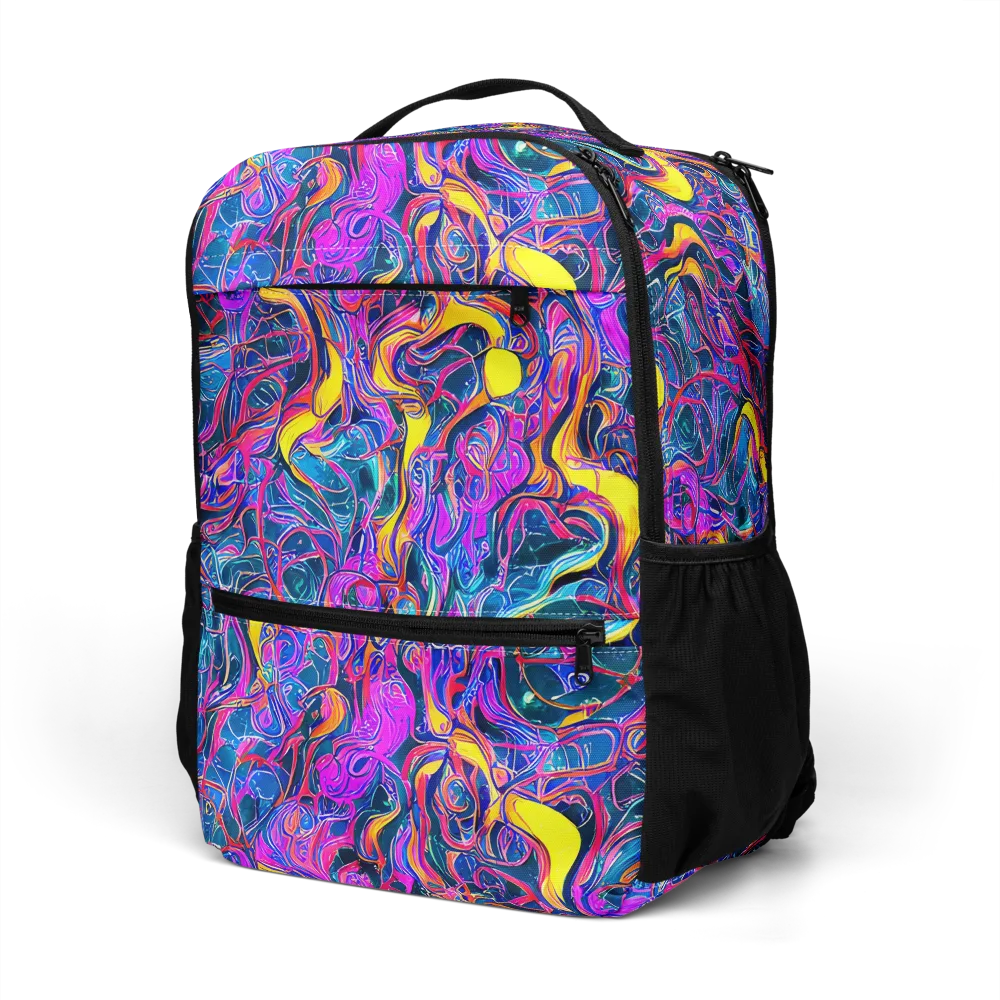 Magenta Maelstrom on Utility Backpack — Left Front
