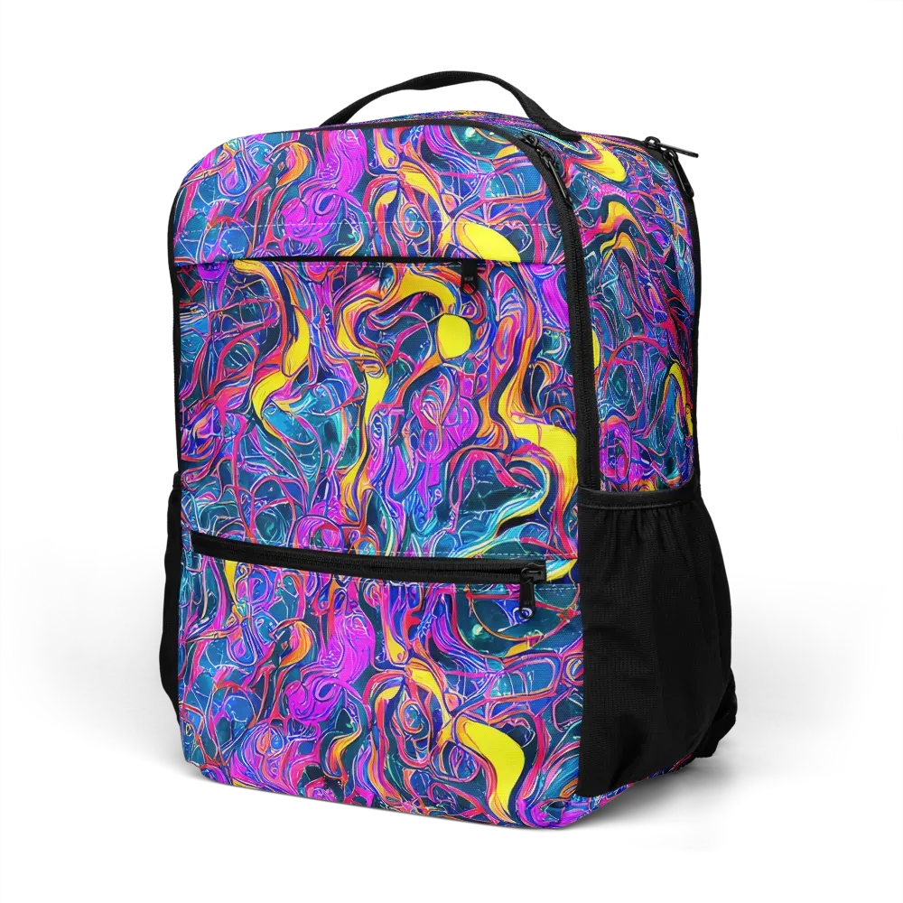 Magenta Maelstrom on Utility Backpack — Left Front