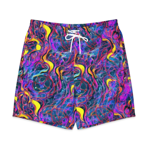 Magenta Maelstrom on a Men's Board Shorts