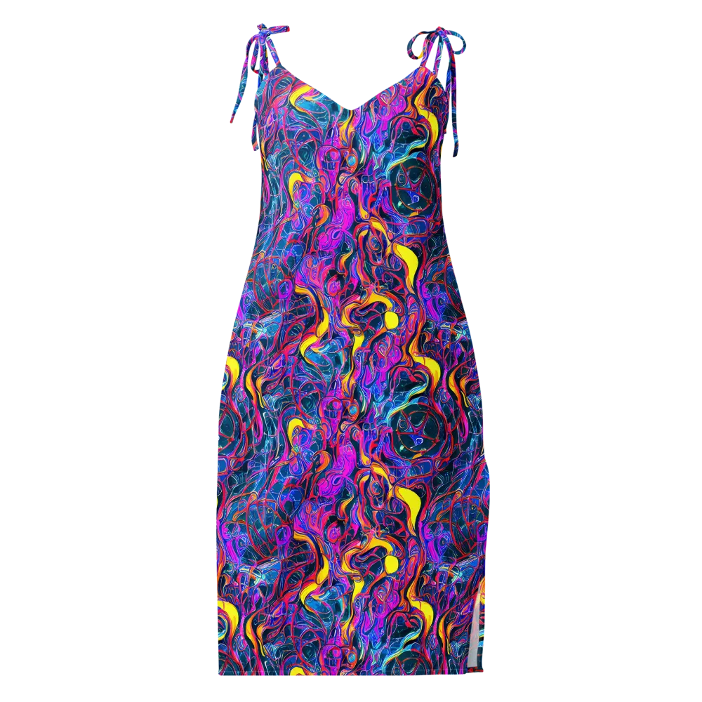 Magenta Maelstrom on Slip Dress — Front